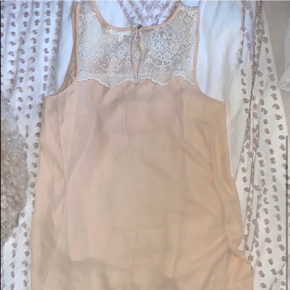 2/$20 Tank Top Blouse with Lace - Picture 3 of 4